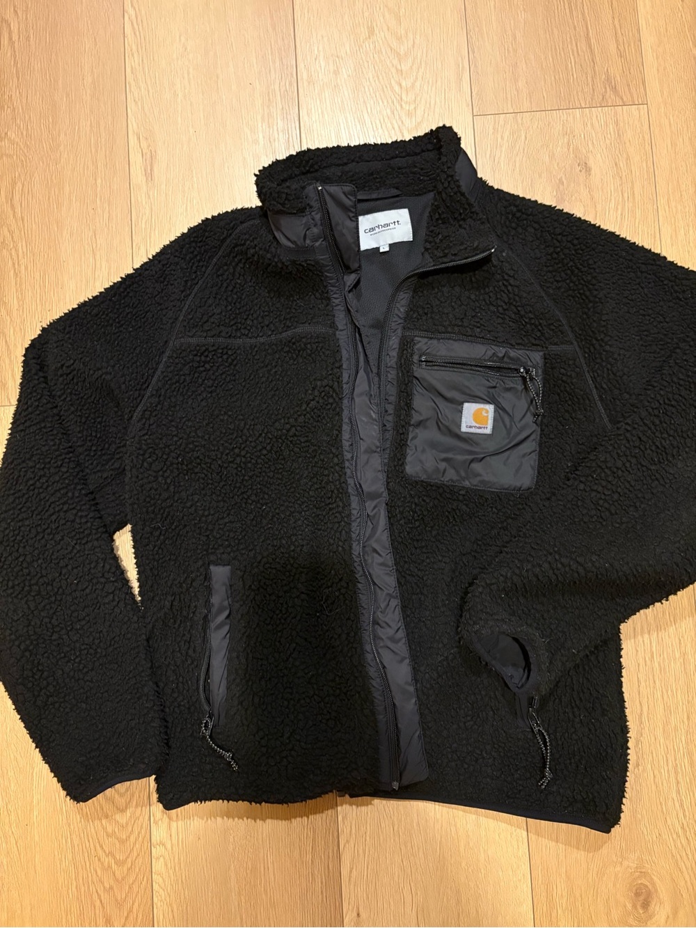 Carhartt Black Sherpa Zip-Up Fleece Jacket